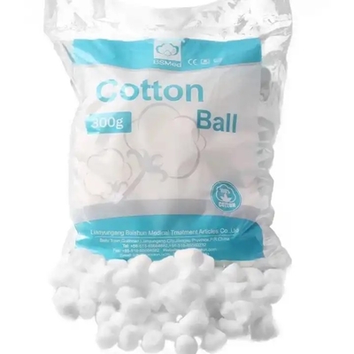 CE ISO13485 Medical Surgical Pure Cotton Balls Absorbent 100pcs 200pcs 300pcs