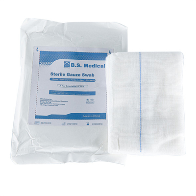 Steril Gaze Swabs Steril olmayan Katlanmış Kenarlar Paketleme boyutu Steril 1-5pcs / paketle Sterilizasyon Steril olmayan