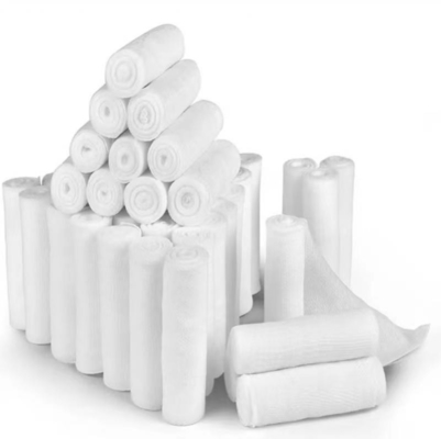 Customized Sizes Medical Absorbent 100% Hydrophile Gauze Bandage Cotton Gauze Roll