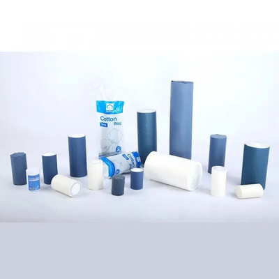 Pamuk rul Absorbent Tıbbi Beyaz 100% Yün Steril Steril olmayan Kesme Başlı Genel