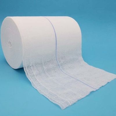 Disposable 4-Ply Surgical Gauze Roll with X-ray Detectable Thread and 100% Degreased Cotton for Operating Room