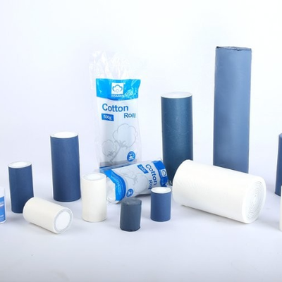 Yumuşak Tek Kullanımlı Absorbent Tıbbi Pamuk Yün Rulo, %100 doğal pamuktan, tıbbi derecede diş tedavisi için, CE, ISO13485, FDA Sertifikaları ile, OEM özelleştirmesini destekle